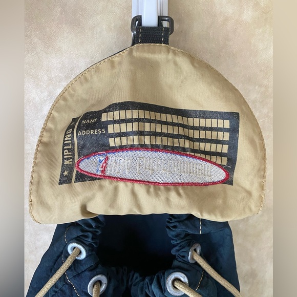 Kipling Navy Backpack with Adjustable Straps and Flap Closure NBA Entertainment - Picture 6 of 10